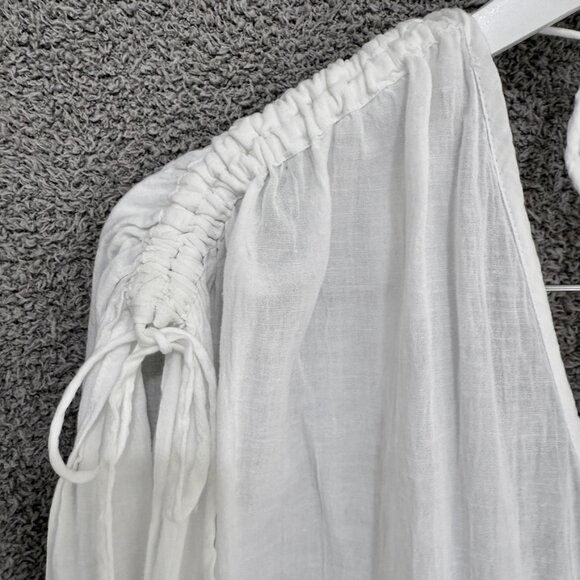 GAP Crinkle Cotton Modal Linen Maxi Cover-Up M/L - Picture 5 of 12